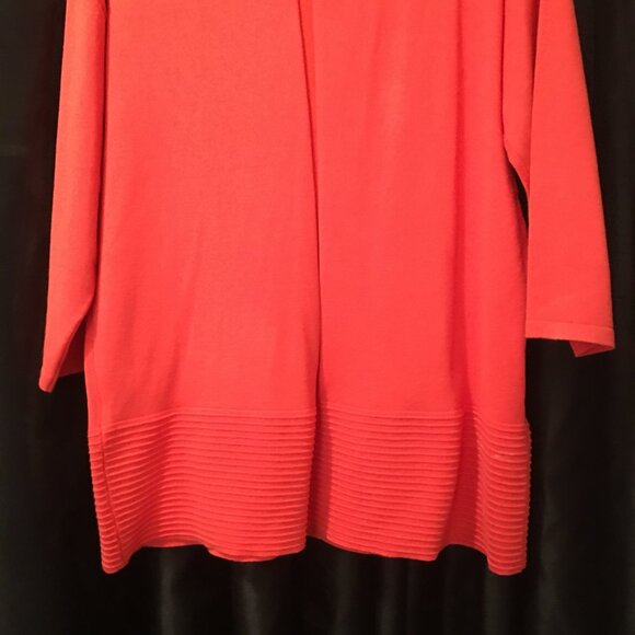 NWT Tint & Shadow Coral Tunic Sweater 1X - Picture 9 of 11